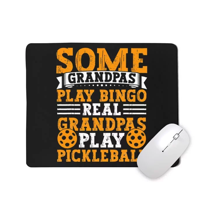 Funny Pickleball Apparel for Grandpa Pickleball Mousepad