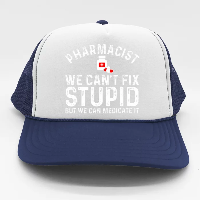 Funny Pharmacy Art Pharmacy Tech Pharmacist Trucker Hat