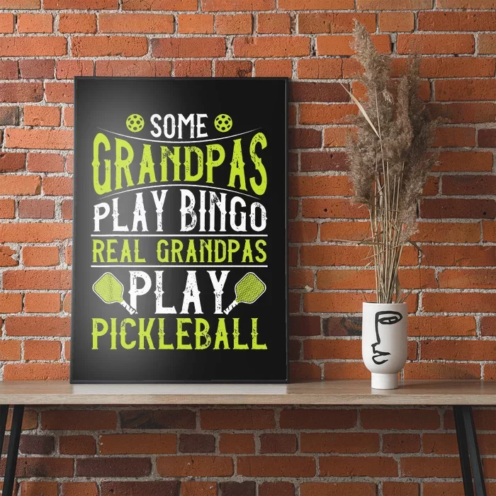 Funny Pickleball Apparel for Grandpa Pickleball Poster