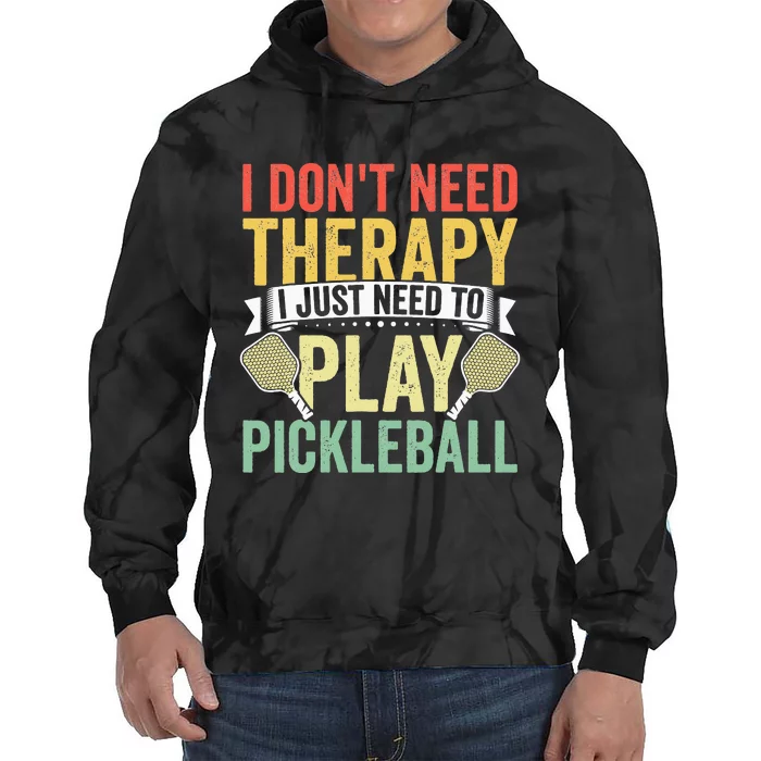 Funny Pickleball Apparel Pickleball Player Tie Dye Hoodie