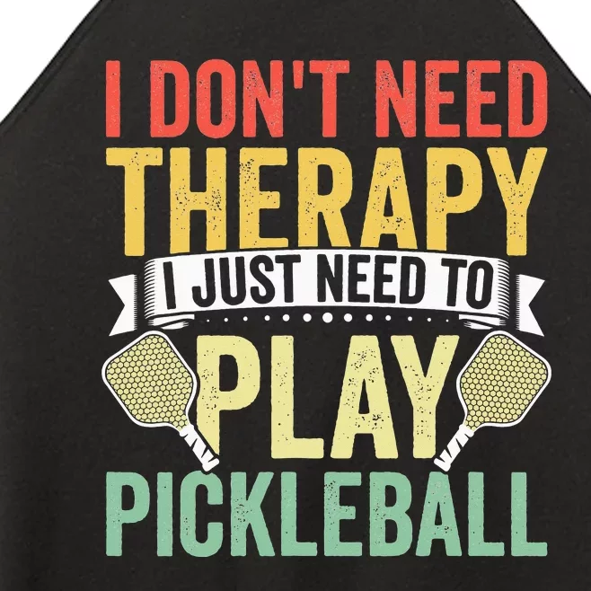 Funny Pickleball Apparel Pickleball Player Women’s Perfect Tri Rocker Tank