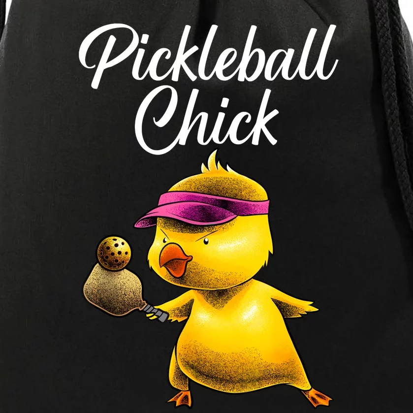 Funny Pickleball Art For Women Girl Paddle Sport Chick Lover Drawstring Bag