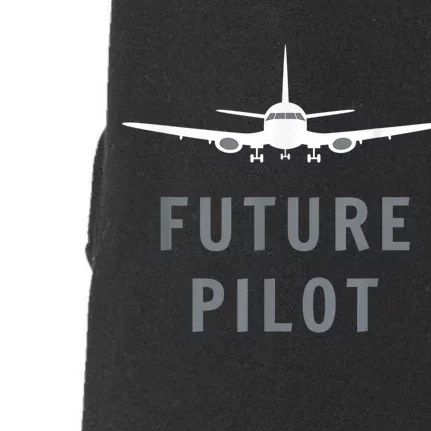 Future Pilot Airplane Pilot Aviation Gift Doggie 3-End Fleece Hoodie