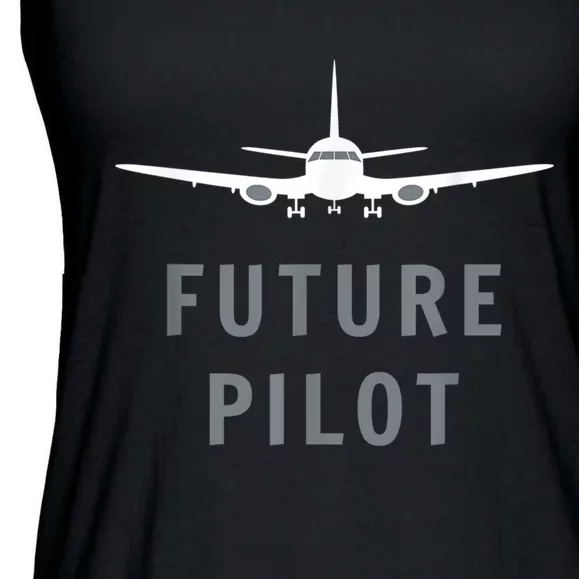 Future Pilot Airplane Pilot Aviation Gift Ladies Essential Flowy Tank