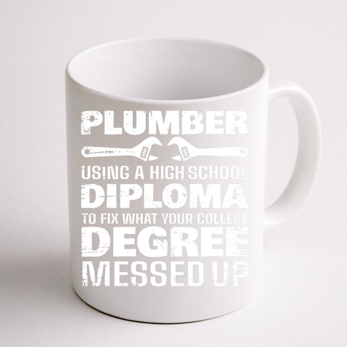 Funny Plumber Art For Pipefitter Pipe Plumber Front & Back Coffee Mug