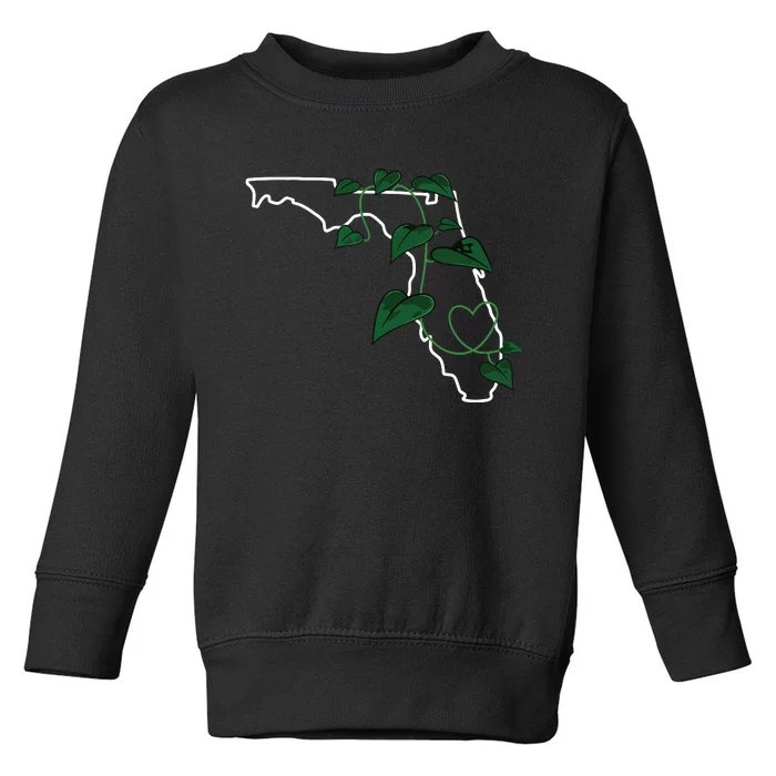 Florida Pothos Aroid Toddler Sweatshirt