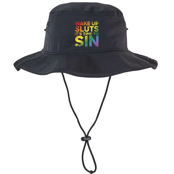 Funny Pride Adult Wake Up Sluts Its Time To Sin Lgbtq Legacy Cool Fit Booney Bucket Hat