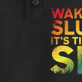 Funny Pride Adult Wake Up Sluts Its Time To Sin Lgbtq Dry Zone Grid Performance Polo