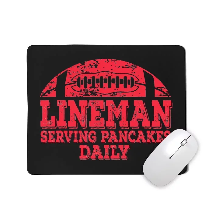 Football Pancake And Football Lineman Mousepad