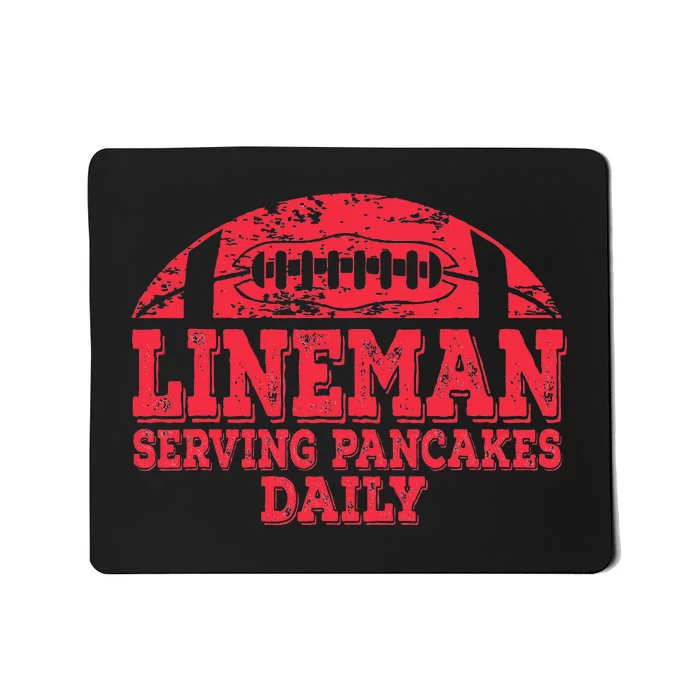 Football Pancake And Football Lineman Mousepad