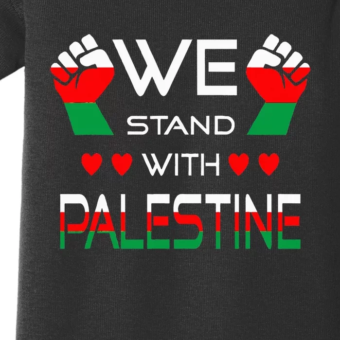 Free Palestine Arabic support Palestine and Gaza Jerusalem Baby Bodysuit