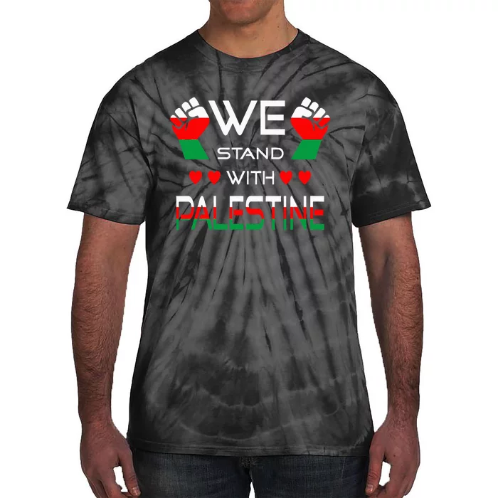 Free Palestine Arabic support Palestine and Gaza Jerusalem Tie-Dye T-Shirt