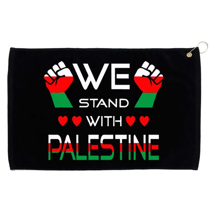 Free Palestine Arabic support Palestine and Gaza Jerusalem Grommeted Golf Towel