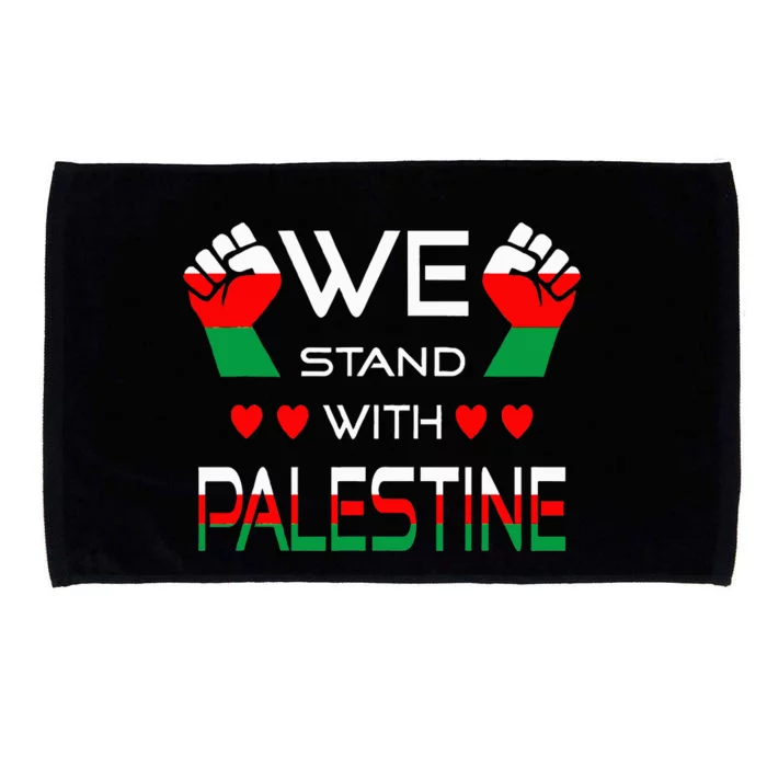 Free Palestine Arabic support Palestine and Gaza Jerusalem Microfiber Hand Towel