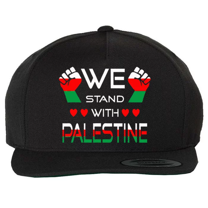 Free Palestine Arabic support Palestine and Gaza Jerusalem Wool Snapback Cap