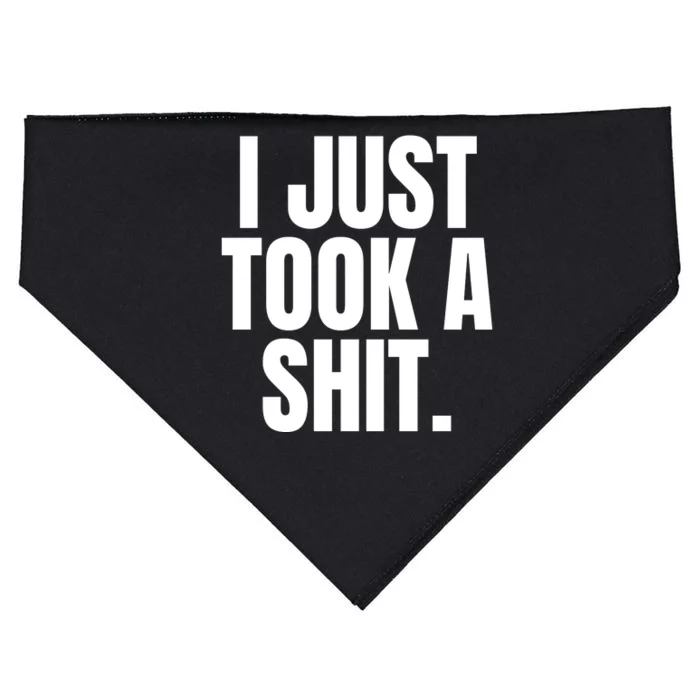 Funny Poop Adult Humor Gag Gift USA-Made Doggie Bandana