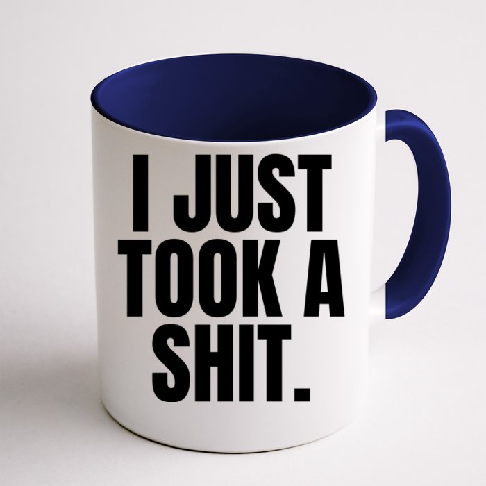 Funny Poop Adult Humor Gag Gift Front & Back Coffee Mug