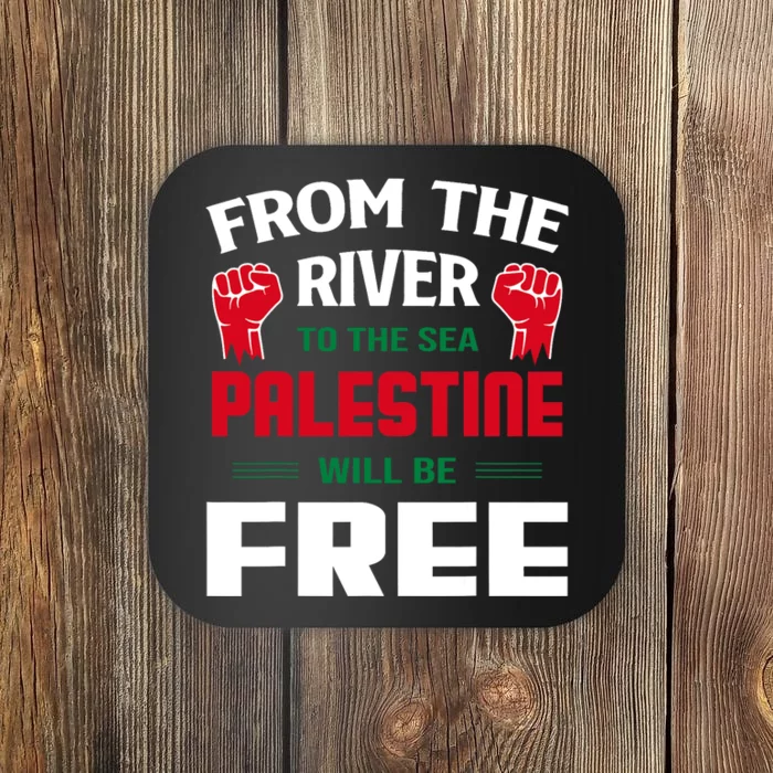 Free Palestine Arabic Support Palestine And Keffiyeh Palestine Coaster