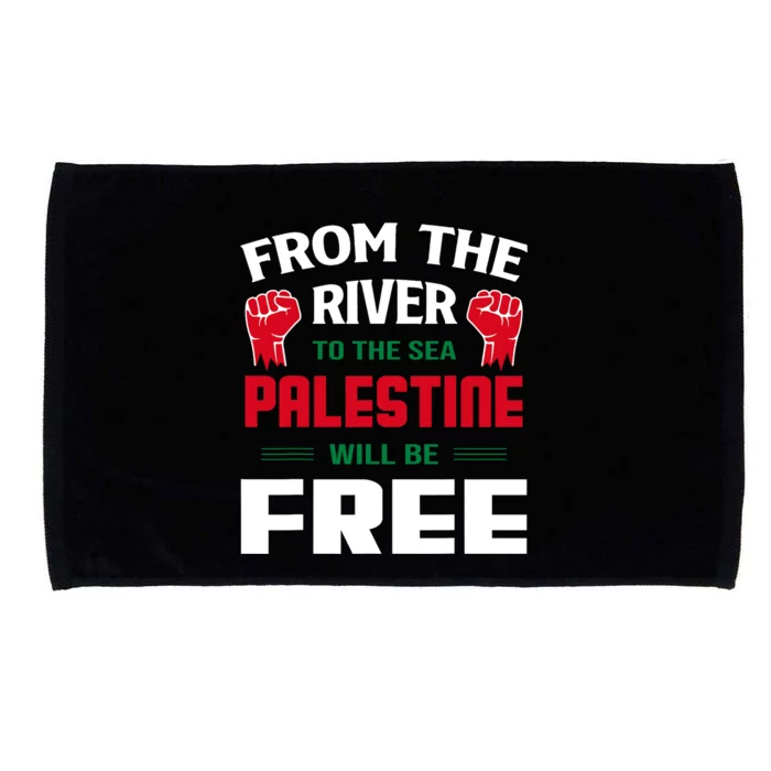 Free Palestine Arabic Support Palestine And Keffiyeh Palestine Microfiber Hand Towel