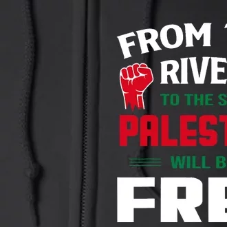 Free Palestine Arabic Support Palestine And Keffiyeh Palestine Full Zip Hoodie