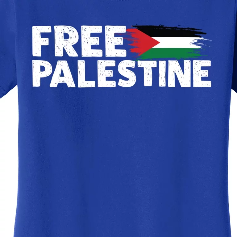 Free Palestine Arabic I Stand With Palestine Free Gaza Great Gift Women's T-Shirt