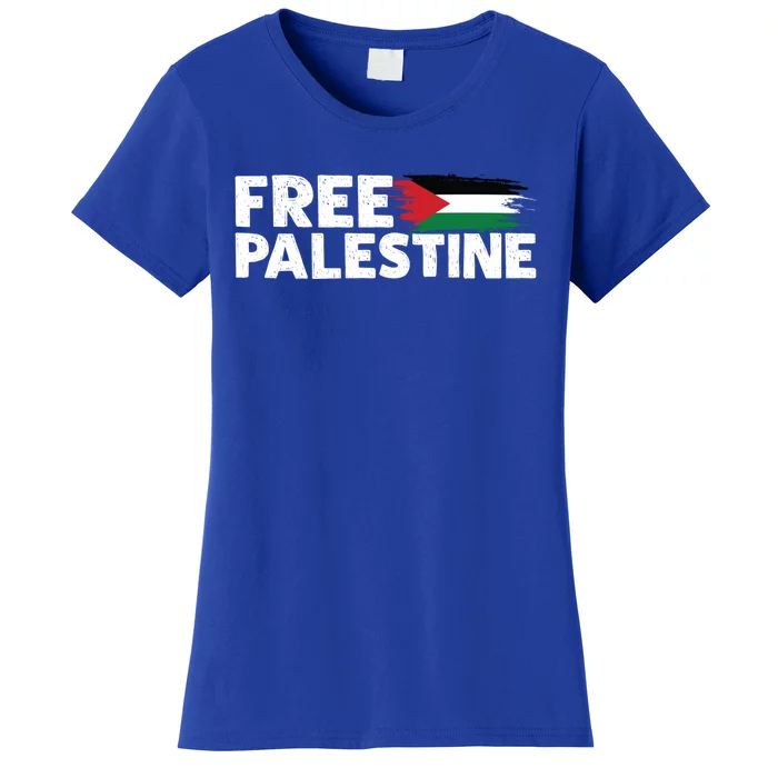 Free Palestine Arabic I Stand With Palestine Free Gaza Great Gift Women's T-Shirt