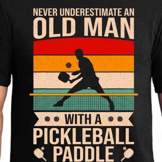 Funny Pickleball Art Paddle Pickleball Player Pajama Set