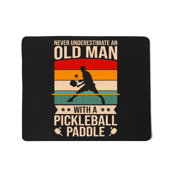 Funny Pickleball Art Paddle Pickleball Player Mousepad