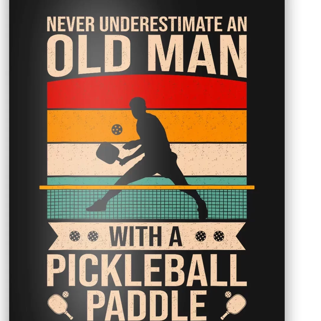 Funny Pickleball Art Paddle Pickleball Player Poster