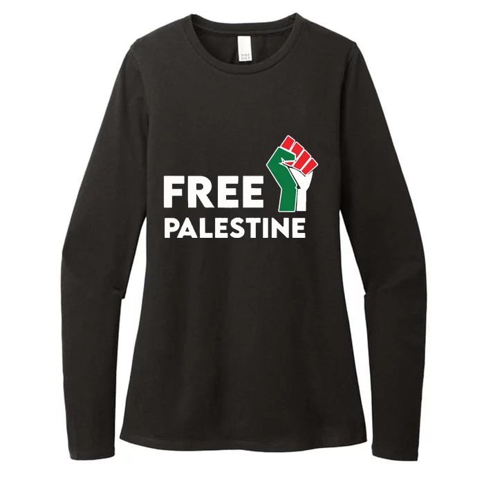 Free Palestine Activist Human Rights Womens CVC Long Sleeve Shirt