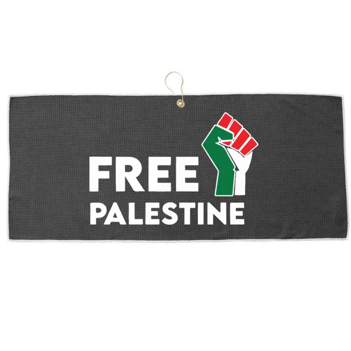 Free Palestine Activist Human Rights Large Microfiber Waffle Golf Towel