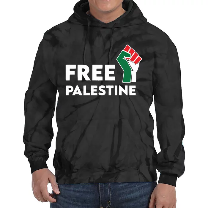 Free Palestine Activist Human Rights Tie Dye Hoodie