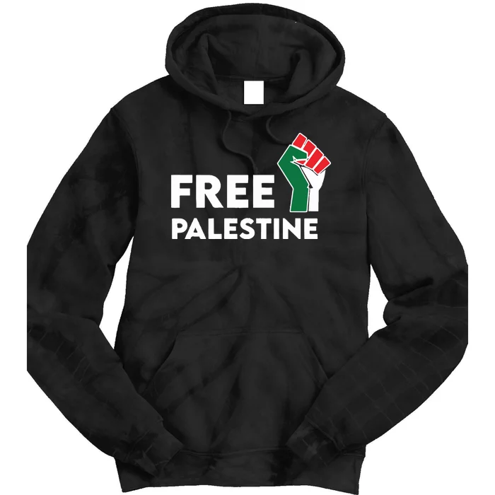 Free Palestine Activist Human Rights Tie Dye Hoodie