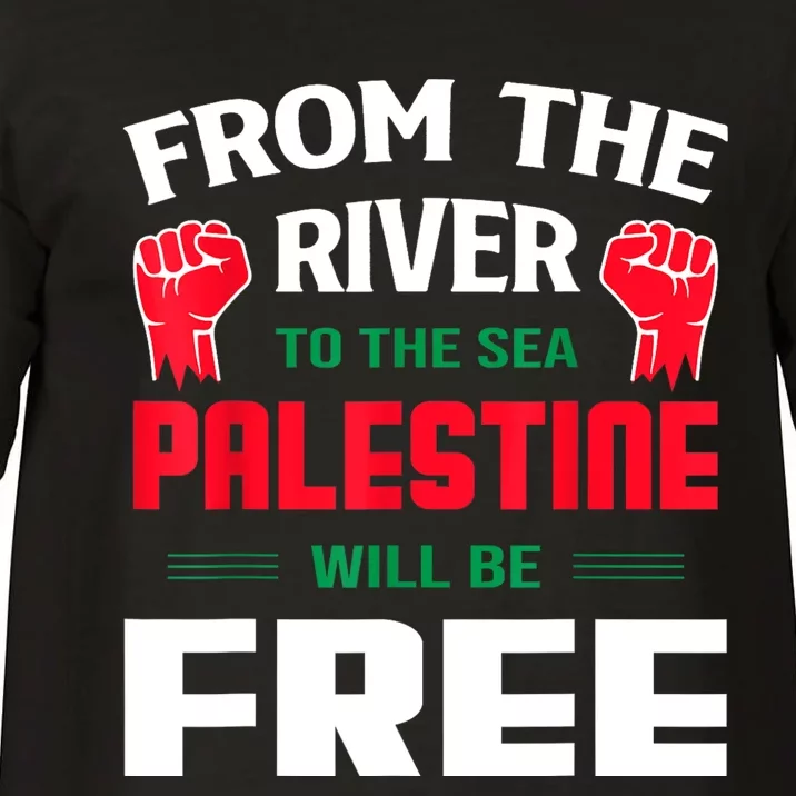 Free Palestine Arabic Support Palestine And Keffiyeh Palesti Comfort Colors T-Shirt