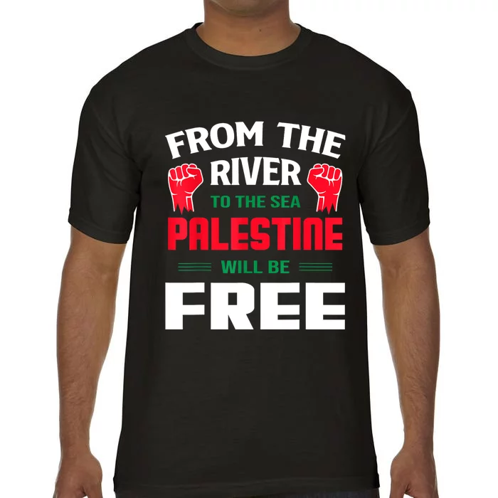 Free Palestine Arabic Support Palestine And Keffiyeh Palesti Comfort Colors T-Shirt