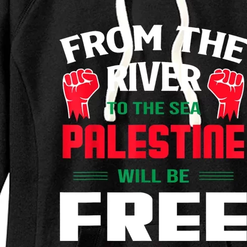 Free Palestine Arabic Support Palestine And Keffiyeh Palesti Women's Fleece Hoodie