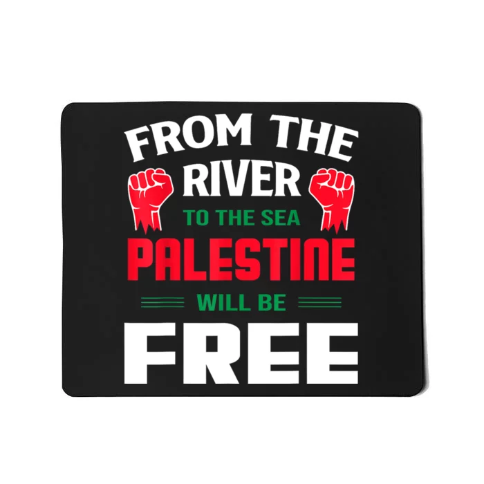 Free Palestine Arabic Support Palestine And Keffiyeh Palesti Mousepad