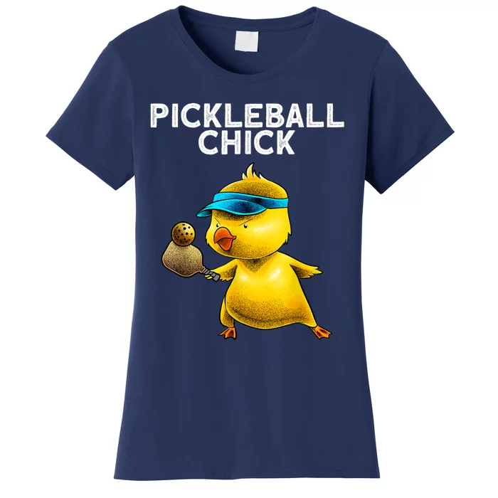 Funny Pickleball Art For Women Paddle Sport Chick Lover Women's T-Shirt