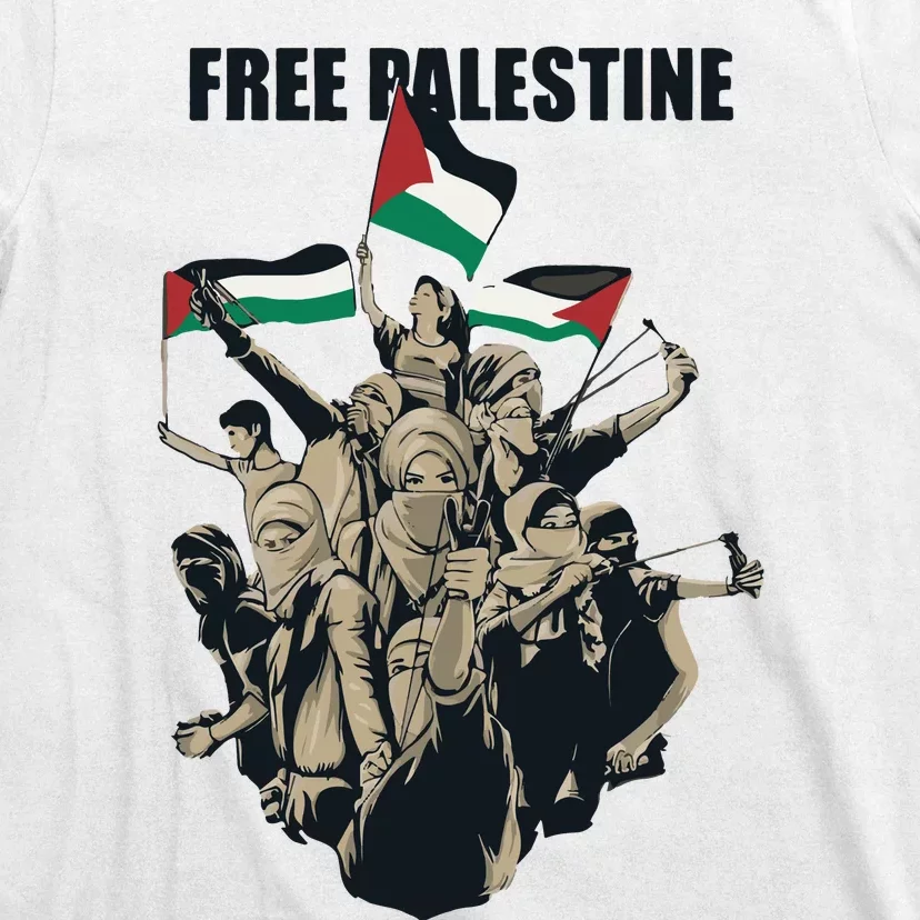 Free Palestine Arabic Flag T-Shirt