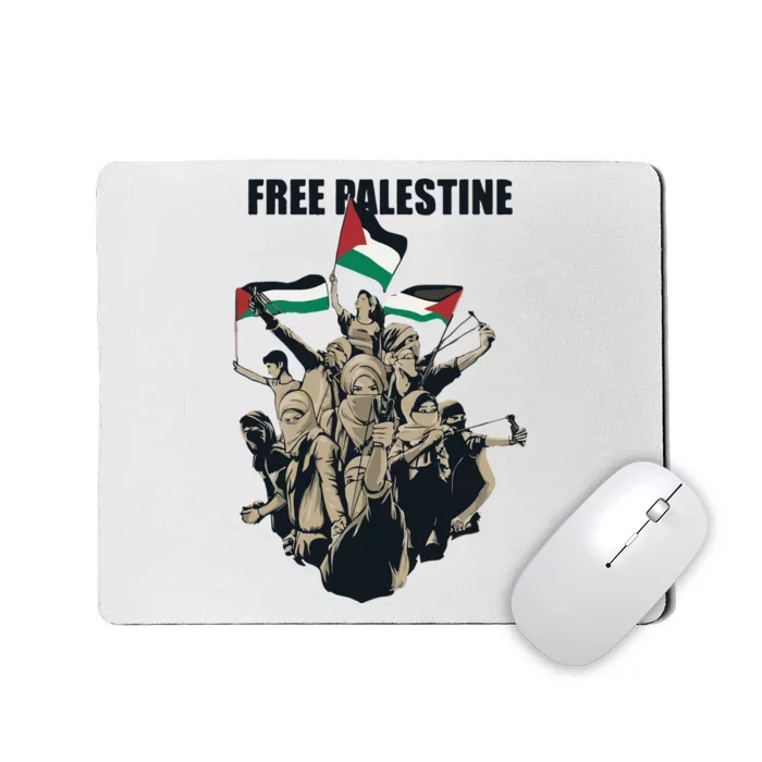 Free Palestine Arabic Flag Mousepad