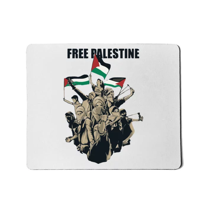 Free Palestine Arabic Flag Mousepad