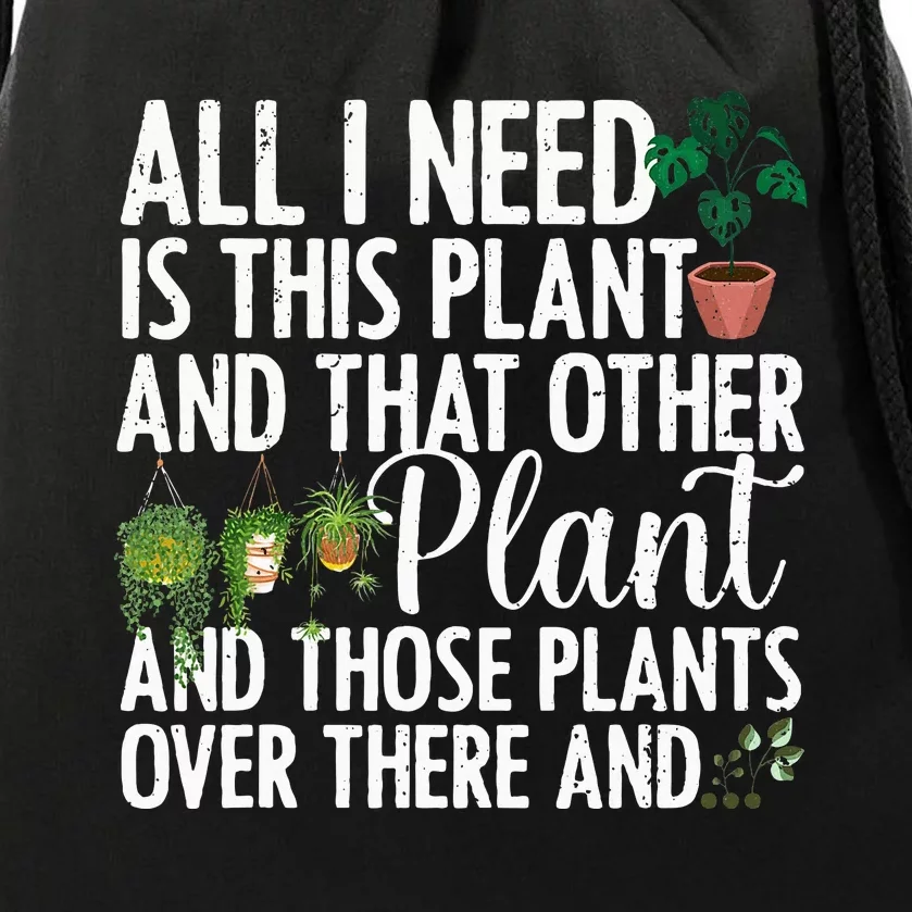 Funny Plant Art Gardening Plant Lover Gardener Drawstring Bag