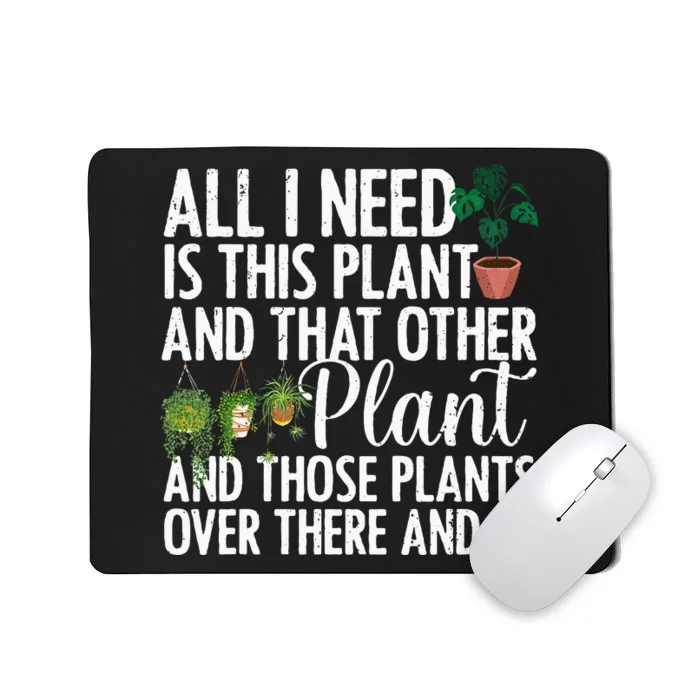 Funny Plant Art Gardening Plant Lover Gardener Mousepad