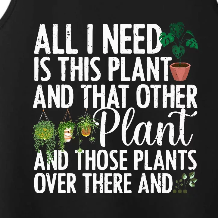 Funny Plant Art Gardening Plant Lover Gardener Performance Tank