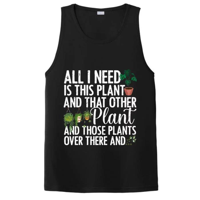 Funny Plant Art Gardening Plant Lover Gardener Performance Tank