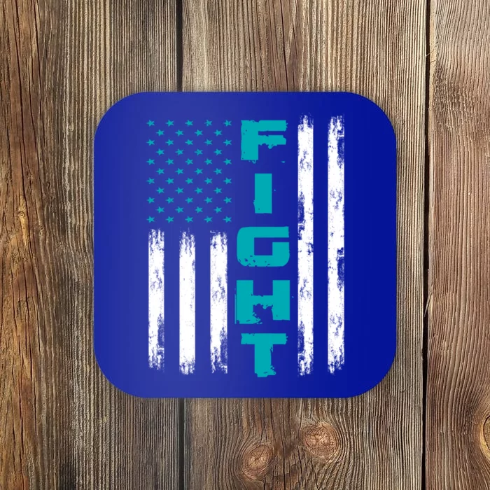 Fight Ptsd American Flag Ptsd Awareness Gift Coaster