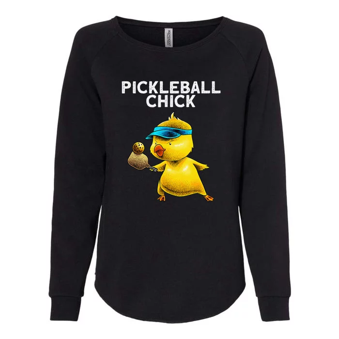 Funny Pickleball Art For Women Paddle Sport Chick Lover Womens California Wash Sweatshirt