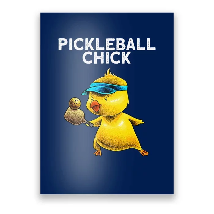 Funny Pickleball Art For Women Paddle Sport Chick Lover Poster