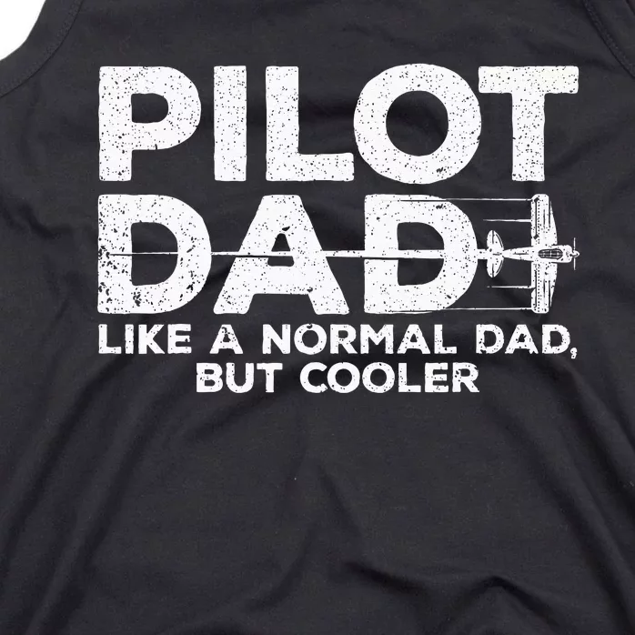 Funny Pilot Art For Dad Men Aviation Airplane Aircraft Pilot Tank Top