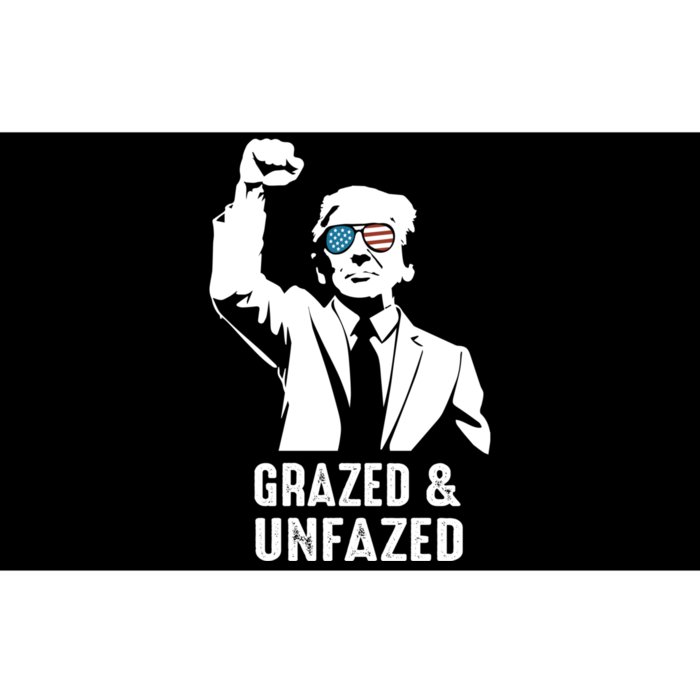 Fist Pump American Patriot Grazed And Unfazed Bumper Sticker